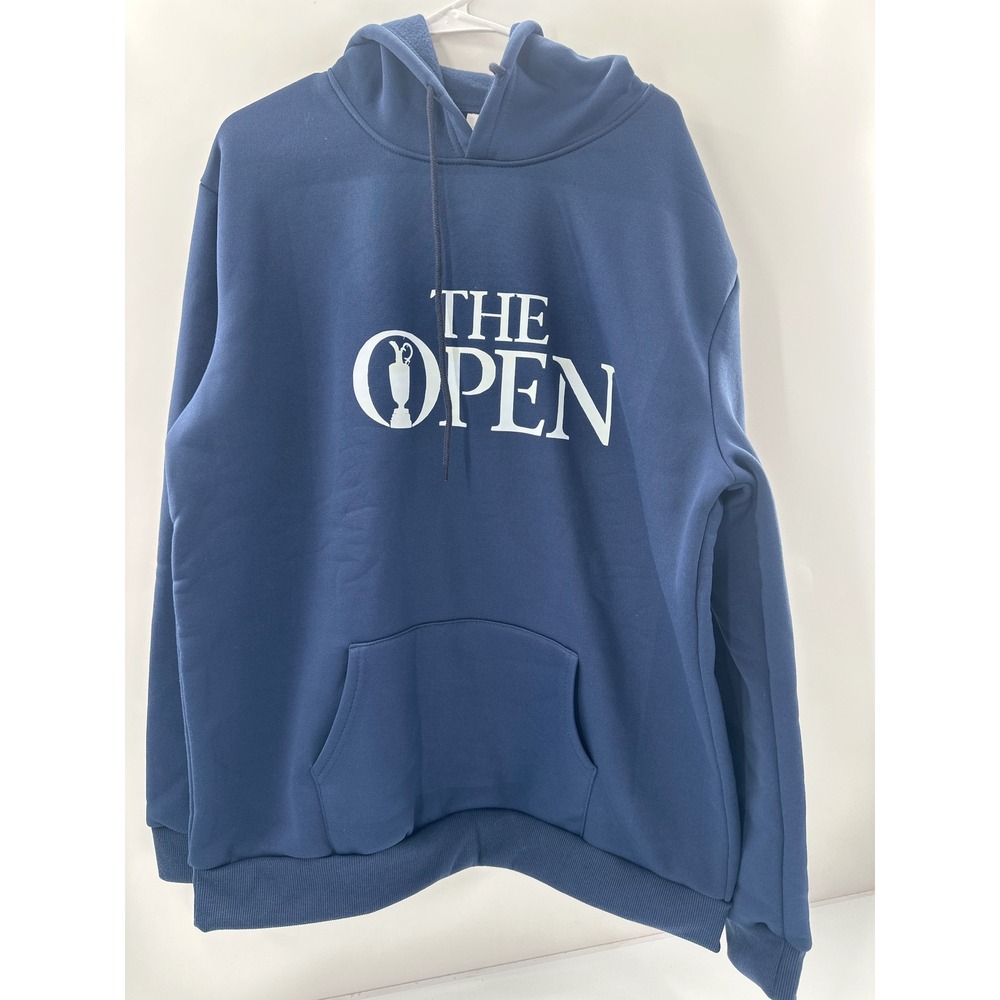 The Open Golf Championship Hoodie Navy Blue Graphic Sweatshirt Mens 2XL